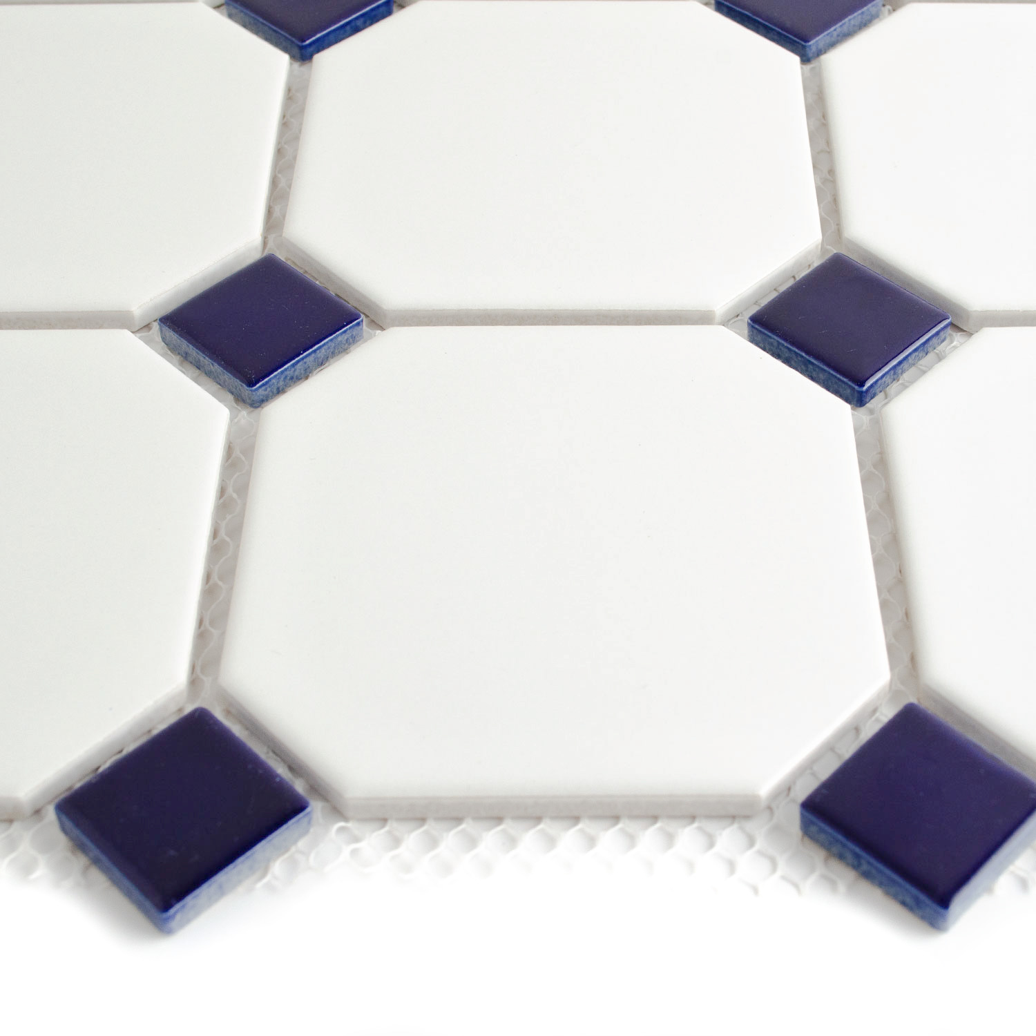 Keramikmosaik Hexagonmosaik Weiss Karina Matte-BEN10236.1