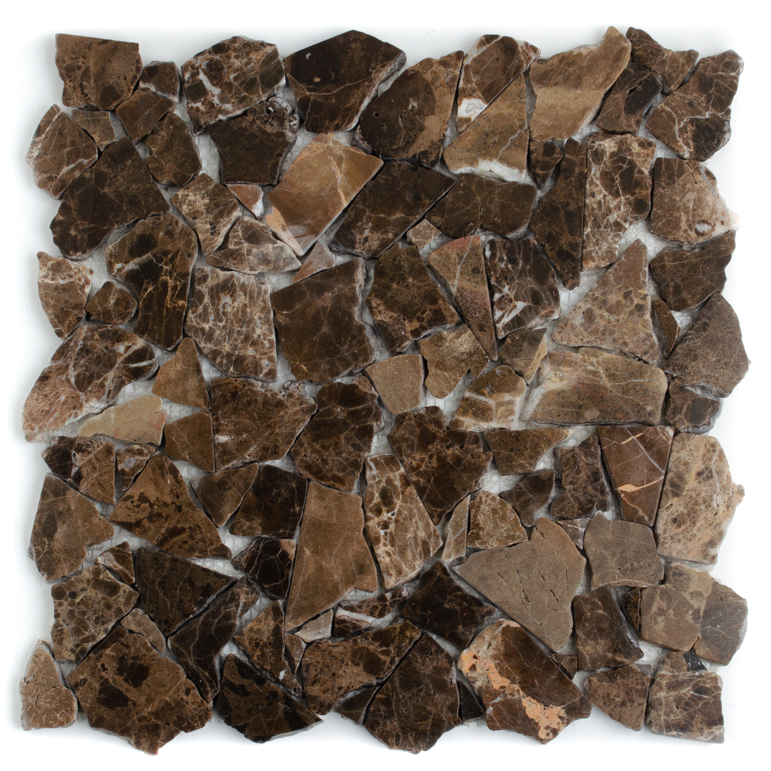 Mosaico in pietra naturale Nilo Marble Quarry Castano Brown