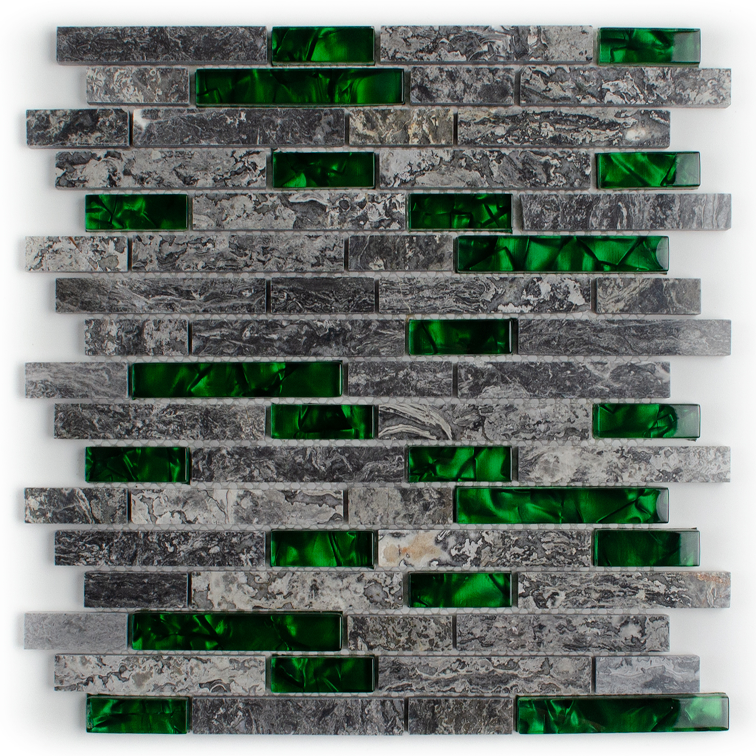 Glasmosaik Grün Natursteinmosaik Abigal Brick Matte-BEN10208.1 Glasmosaik Grün Natursteinmosaik Abigal Brick Matte-BEN10208.1