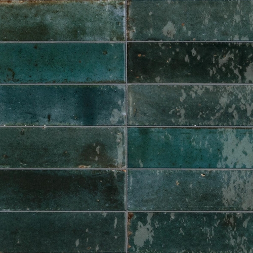 Metro piastrelle da rivestimento piastrelle sfaccettate selezionate strisce blu antico