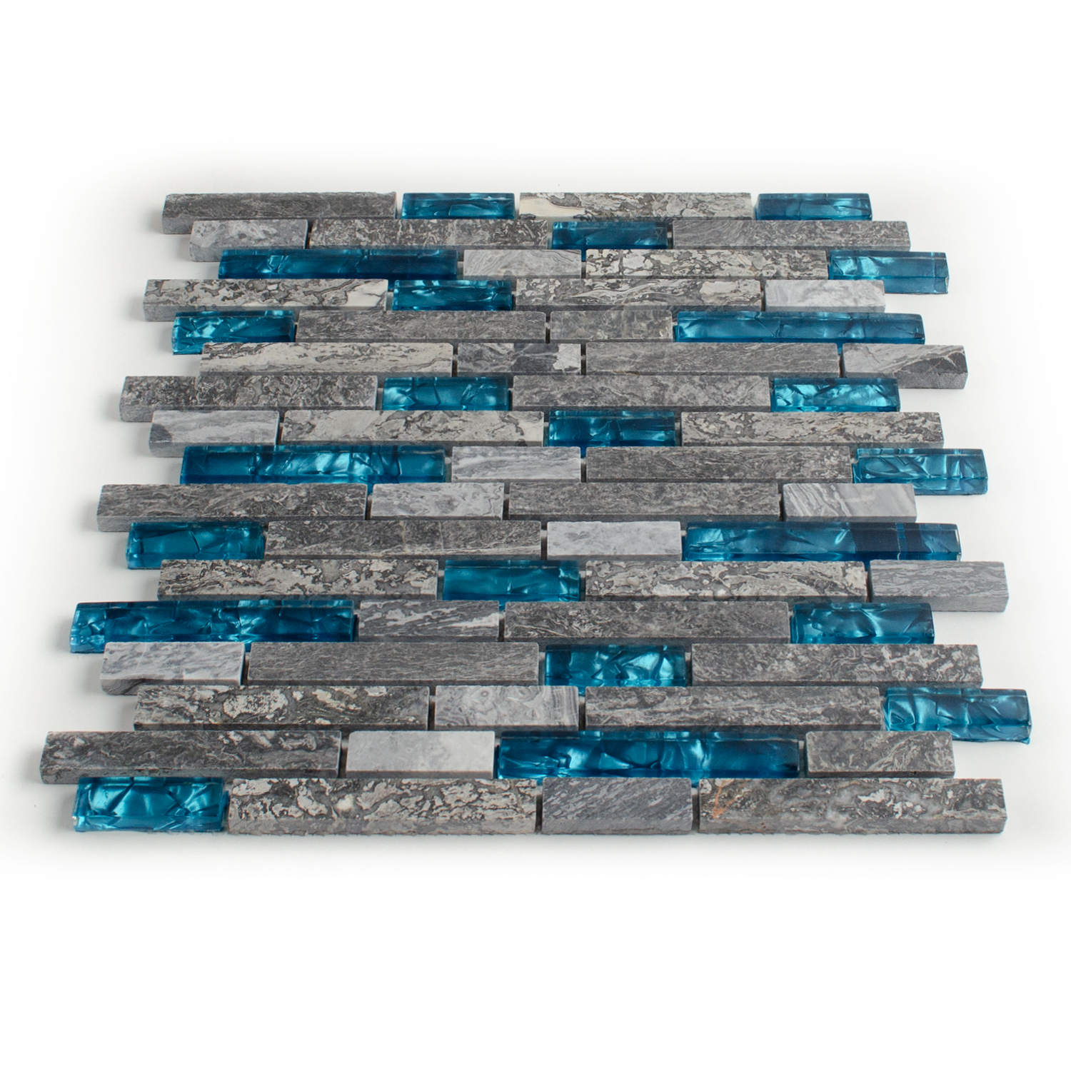 Glasmosaik Blau Natursteinmosaik Abigal Brick-BEN10210.2 Glasmosaik Blau Natursteinmosaik Abigal Brick-BEN10210.2