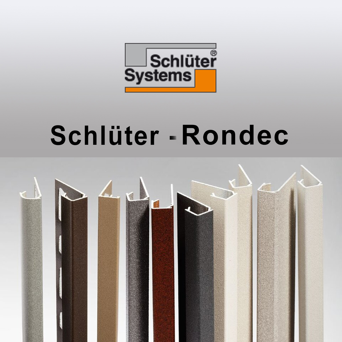 Binari per piastrelle Profilo per piastrelle da 11 mm Binario Schlüter Rondec in acciaio inossidabile 2,5 metri lineari