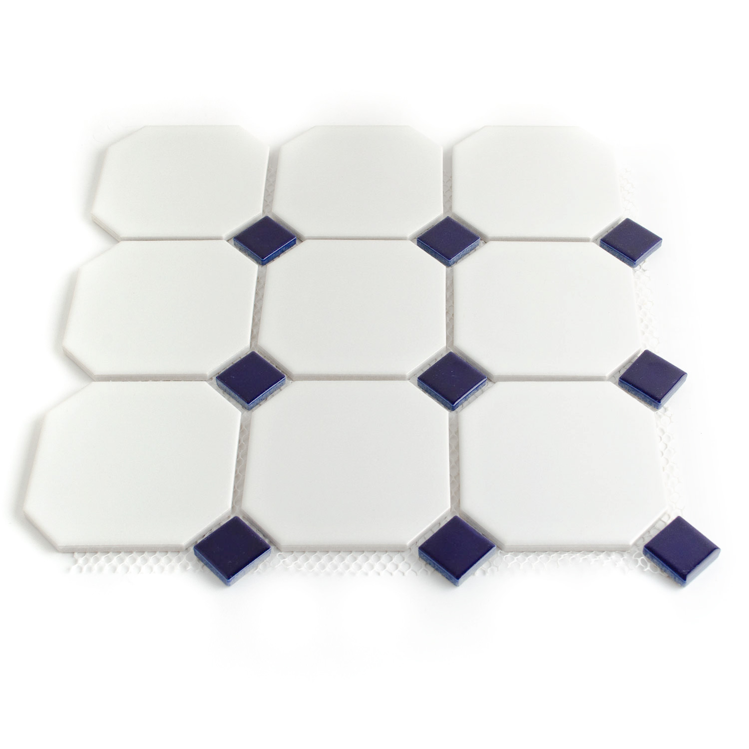 Mosaico in ceramica mosaico esagonale bianco confezione Karina