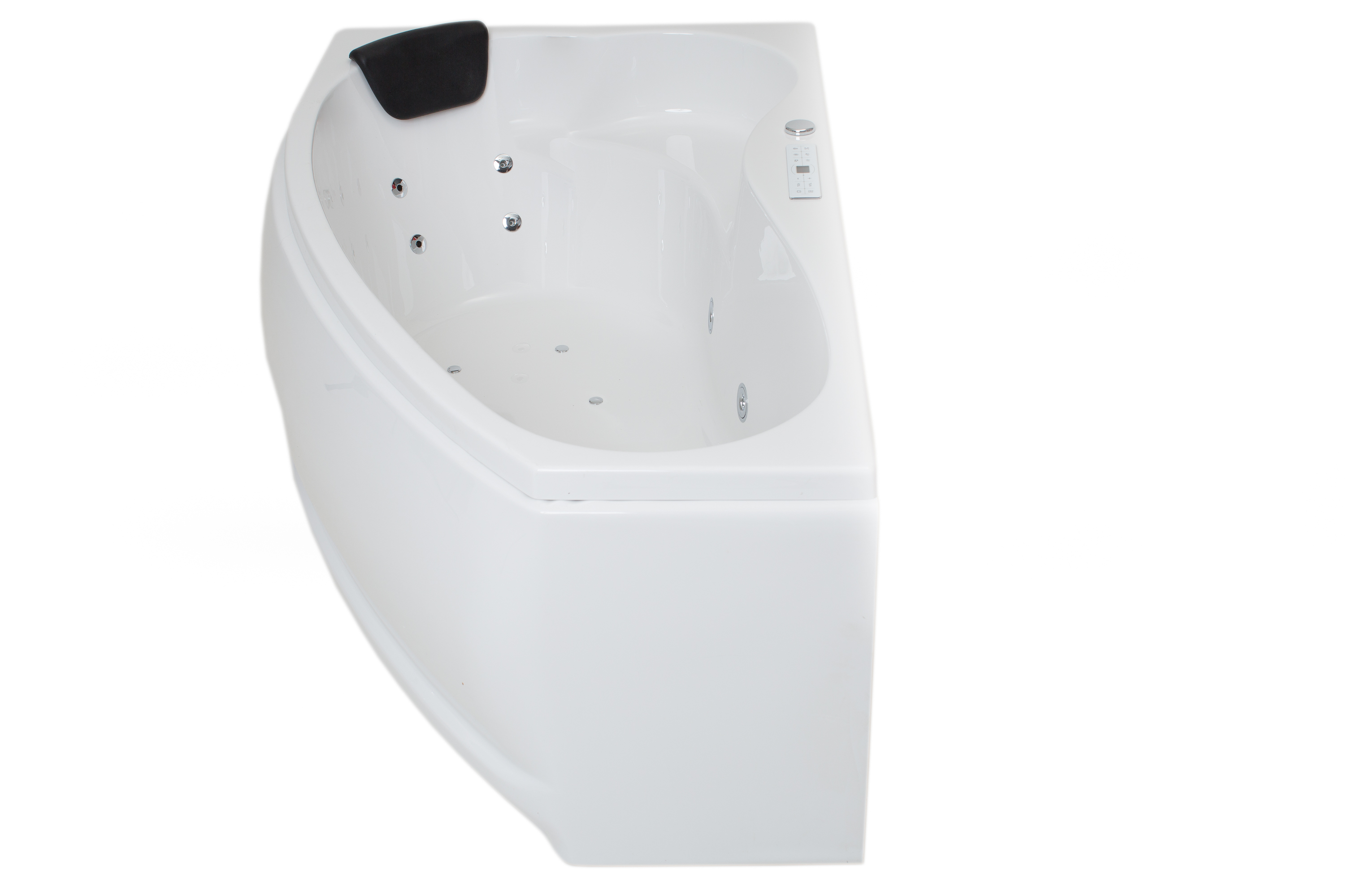 Badewannen Whirlpool mit 17 Massagedüsen Spa Bali Semarapura Links in weiss MADE IN GERMANY-BEN10154.8