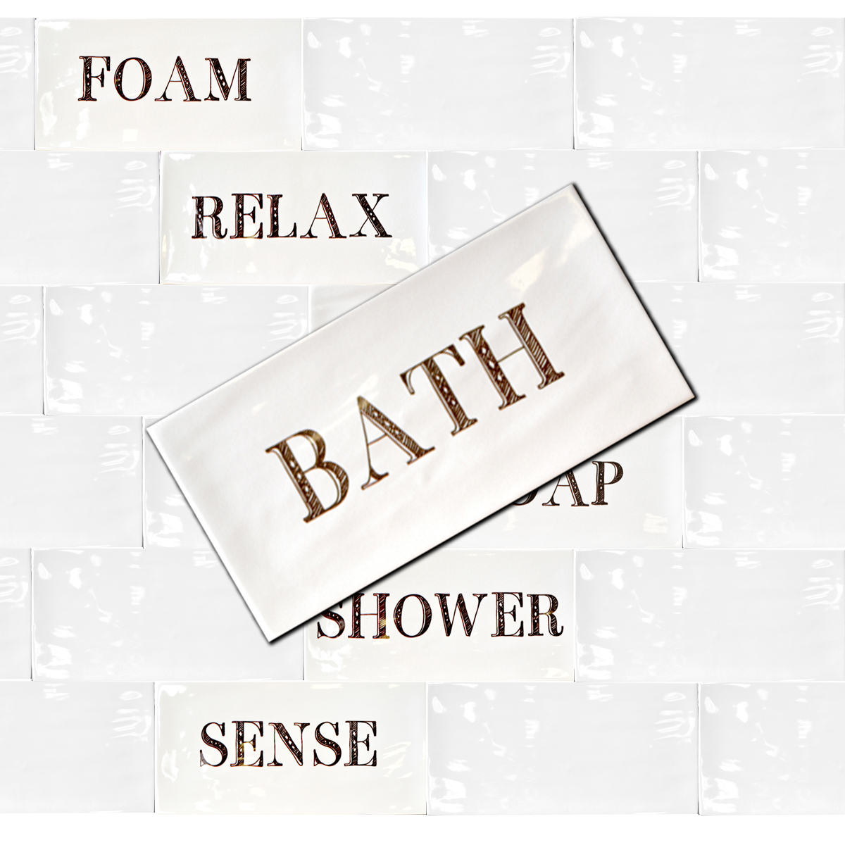 Wandfliesen Dekor Metro Fliesen gewellt-BEN10265.1