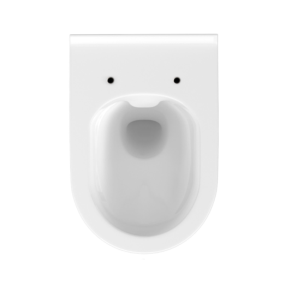 WC sospeso a cacciata Ubud ovale, sistema soft-close senza brida