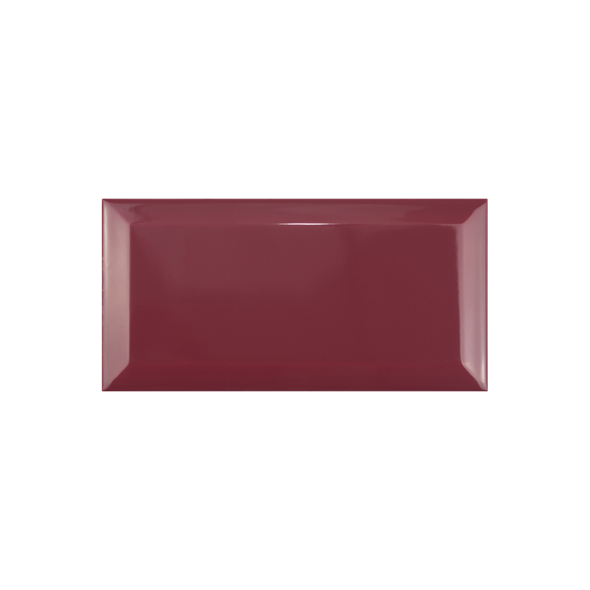 Metro Fliesen Paris Facetten Fliese Wandfliesen 10x20cm Rot-BEN10268.13