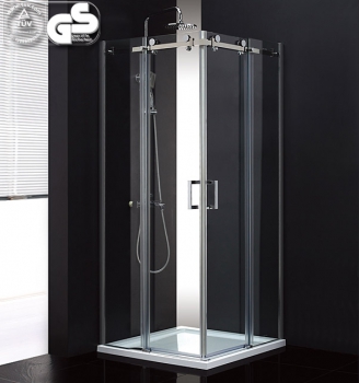Box doccia angolare di design con porta scorrevole ESG