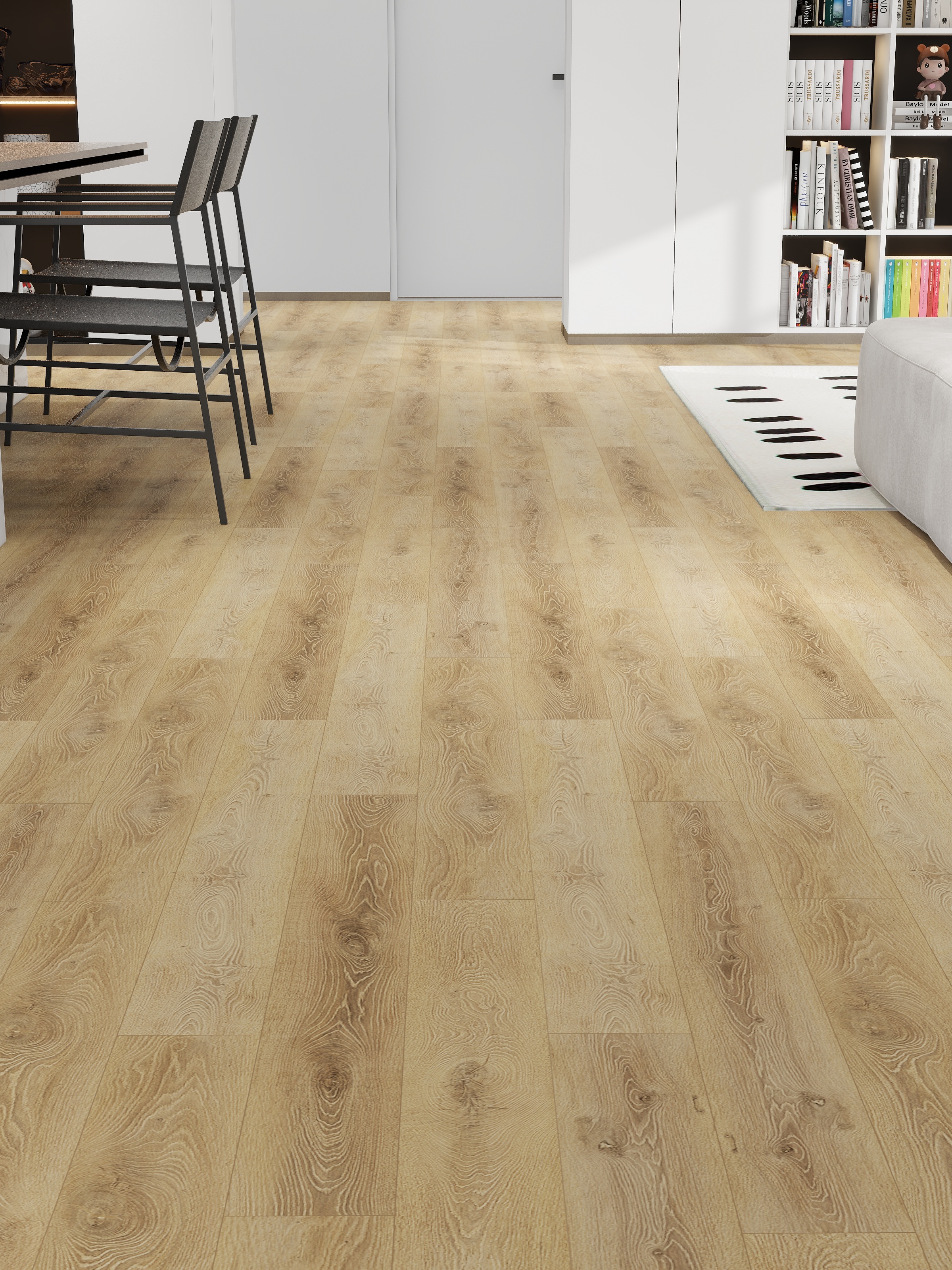 Pavimenti in laminato effetto legno in resina melamminica sistema a scatto Falun