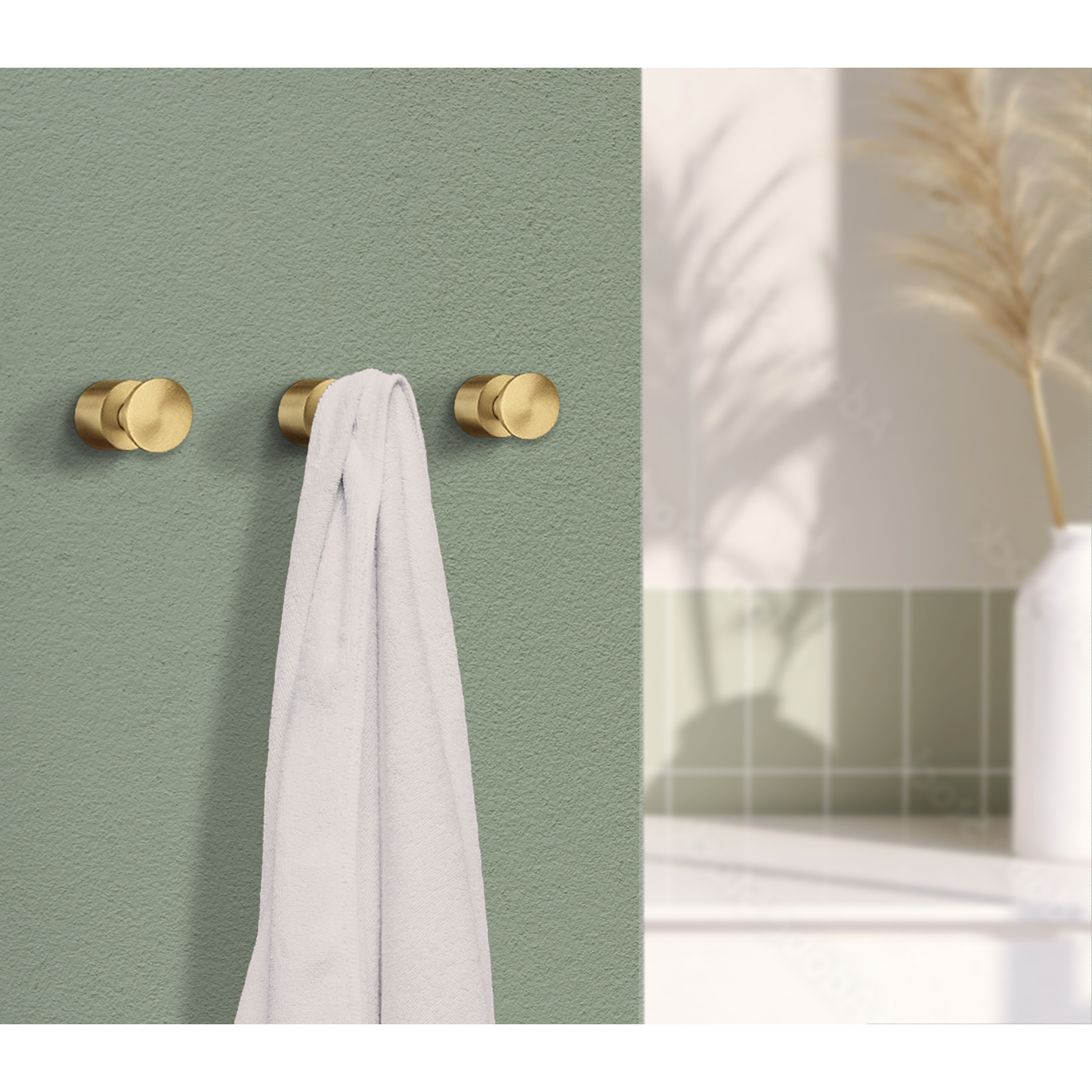 Smedbo Home Series Accessori da bagno Porta asciugamano in ottone spazzolato