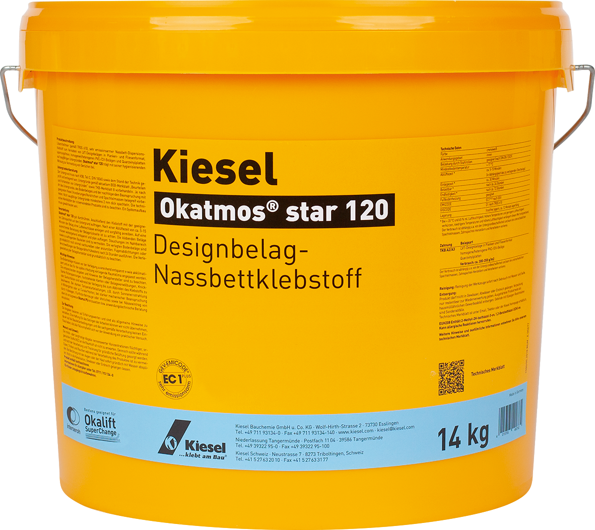 Kiesel Okatmos star 120 Designbelag Nassbettklebstoff 14KG