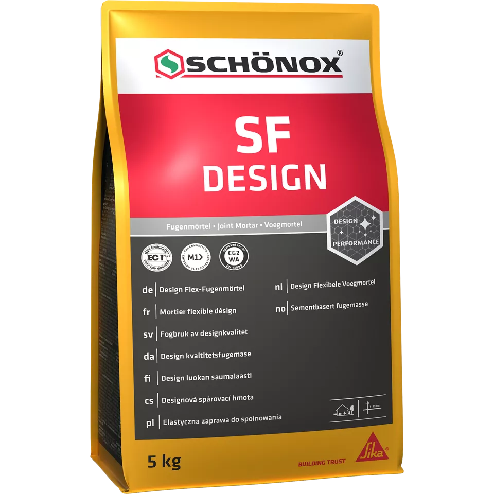 Fugenmörtel Schönox SF Design für einen schnellen Festigkeitsaufbau 5 Kg