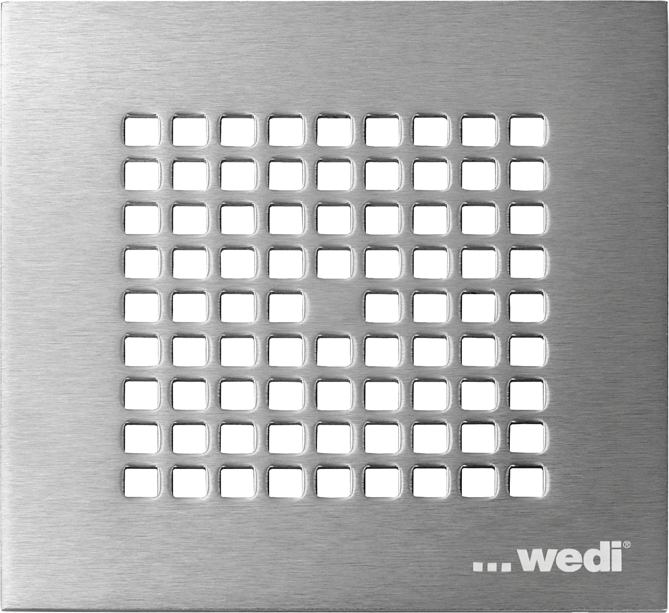 Elemento doccia a filo pavimento “Fundo Plano” con scarico integrato 90x90x6,5cm
