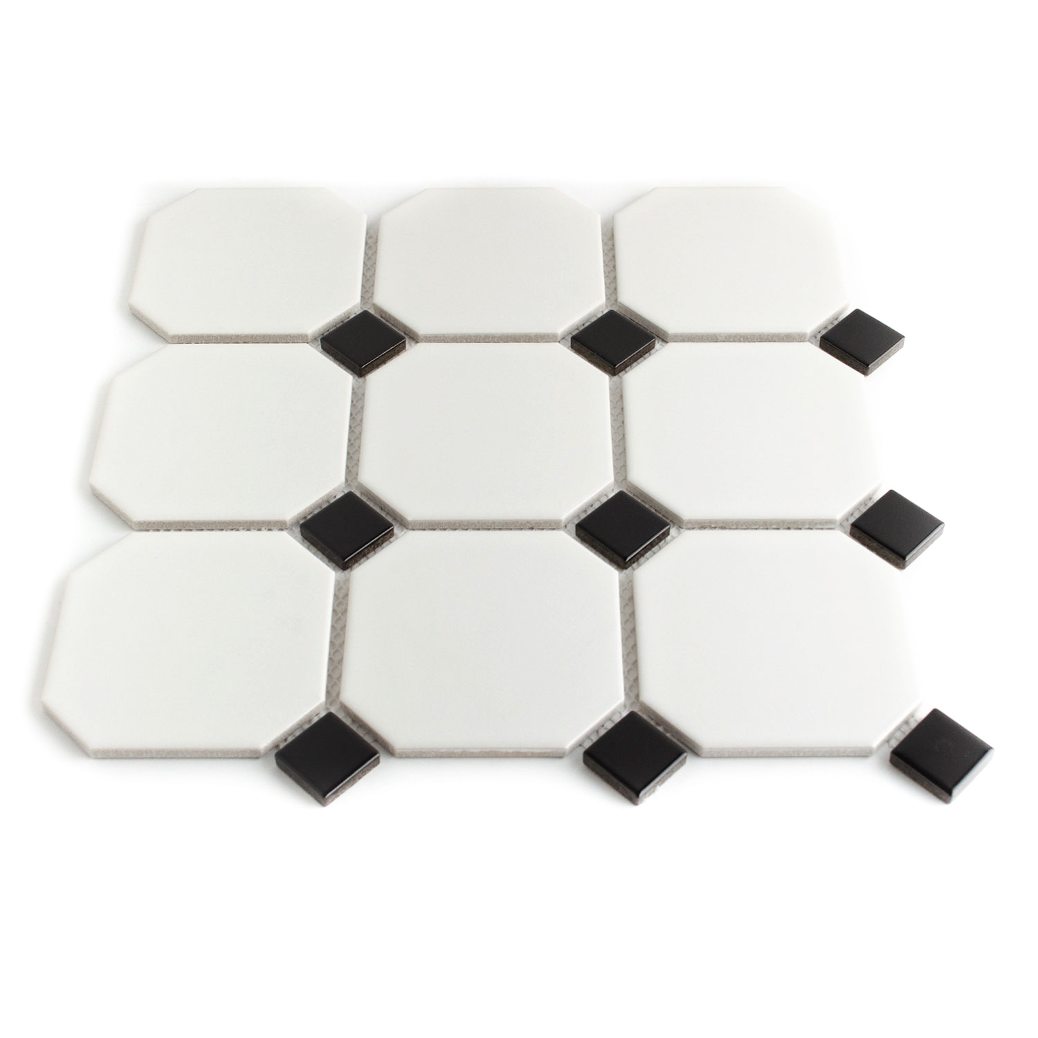 Keramikmosaik Hexagonmosaik Weiss Karina-BEN10236