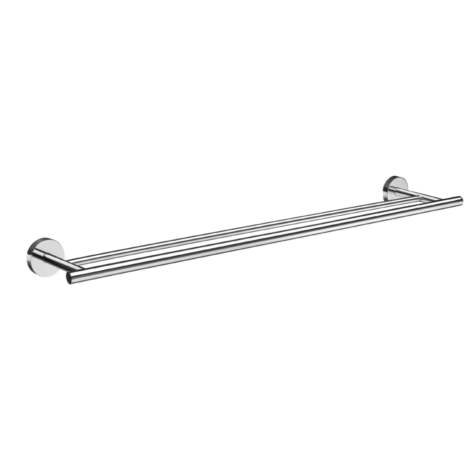 Accessori da bagno Smedbo serie Home Porta asciugamani doppio in ottone spazzolato Accessori da bagno Smedbo serie Home Porta asciugamani doppio in ottone spazzolato