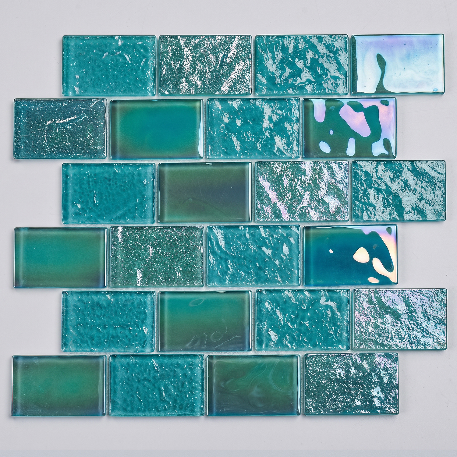 Glasmosaik48×48mm Türkis Schimmer