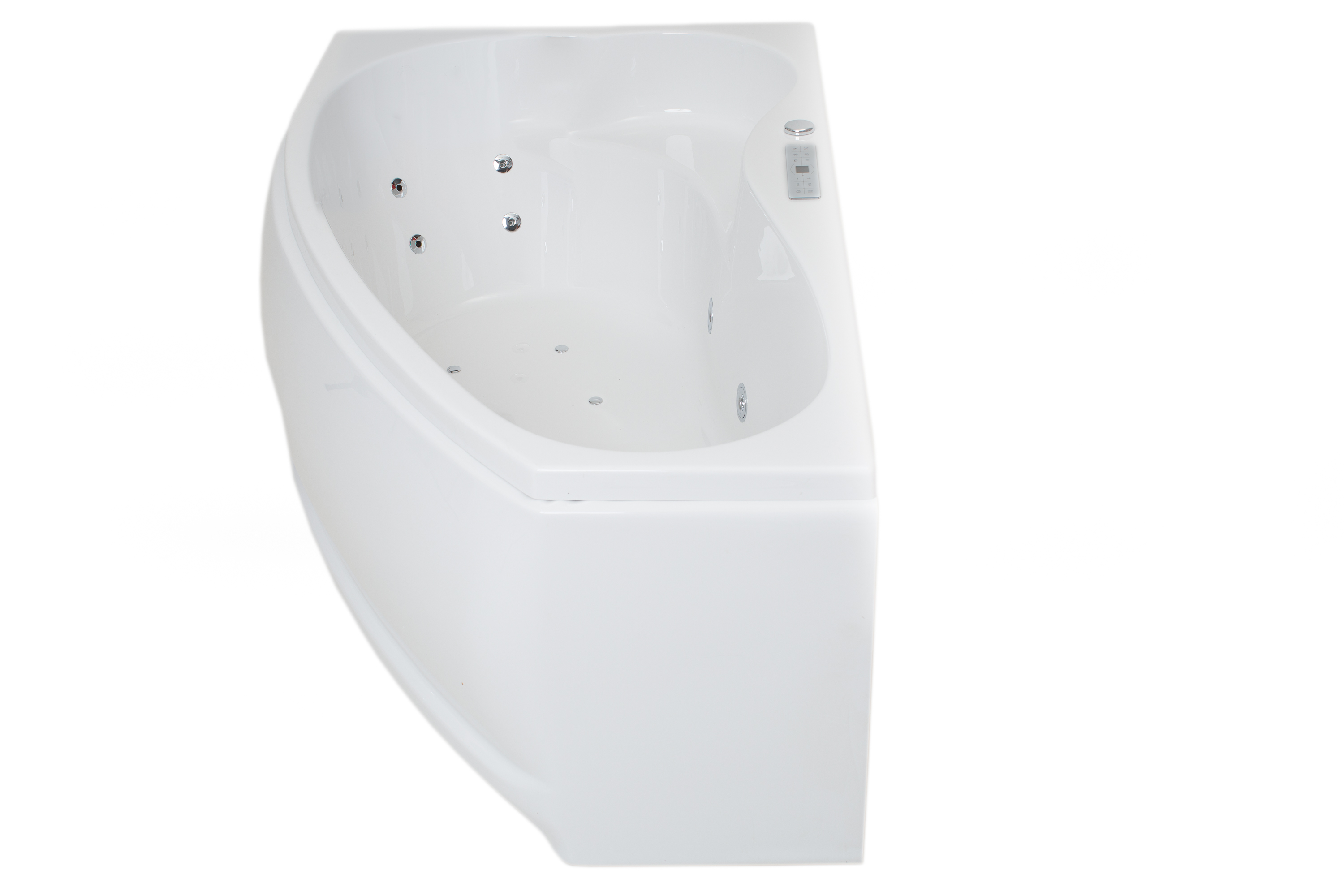 Badewannen Whirlpool mit 17 Massagedüsen Spa Bali Semarapura Links in weiss MADE IN GERMANY-BEN10154.7