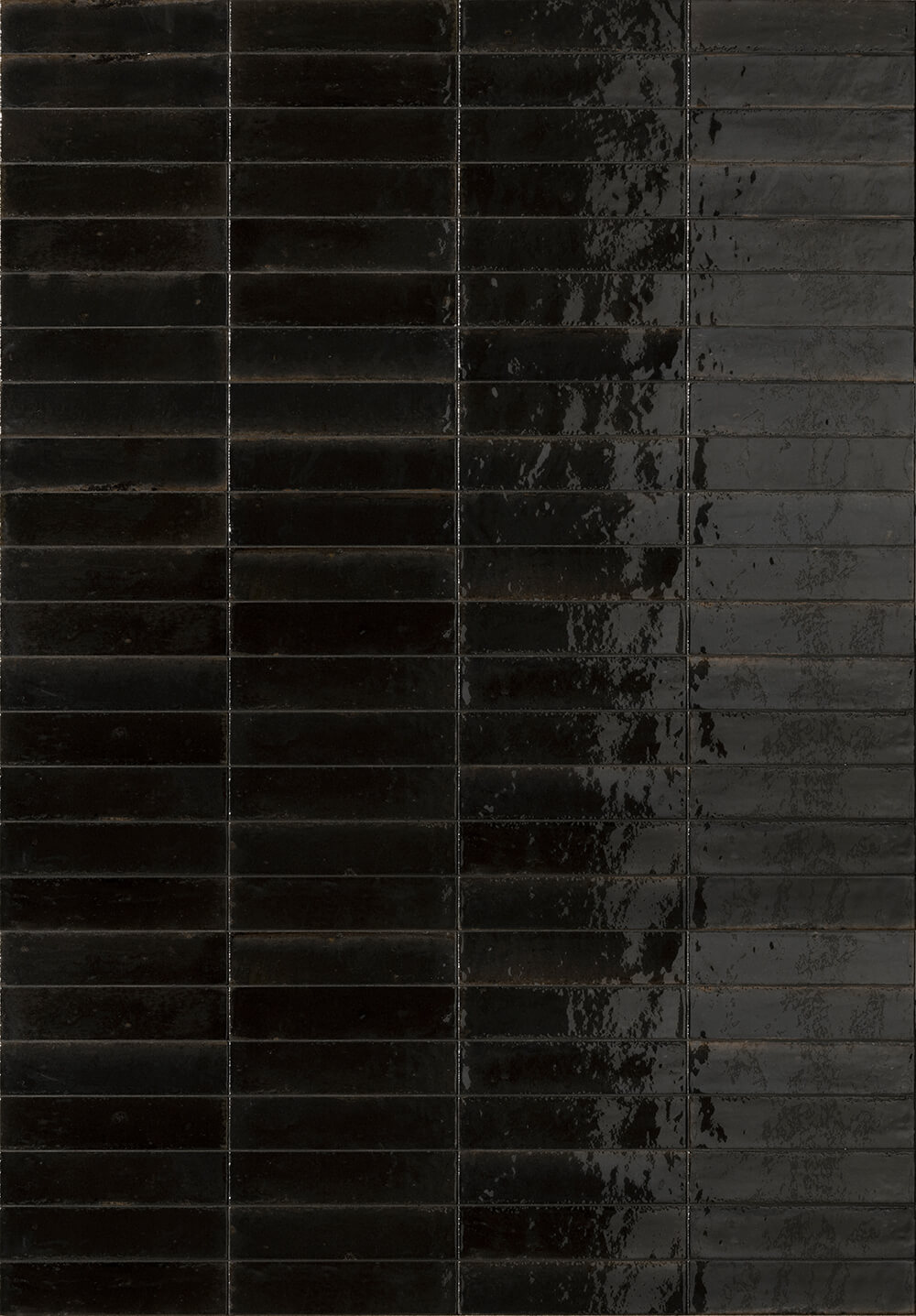 Metro piastrelle da rivestimento piastrelle sfaccettate strisce selezionate nere